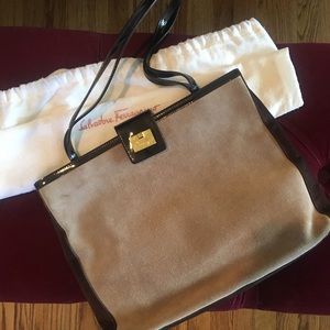 Ferragamo Suede Purse